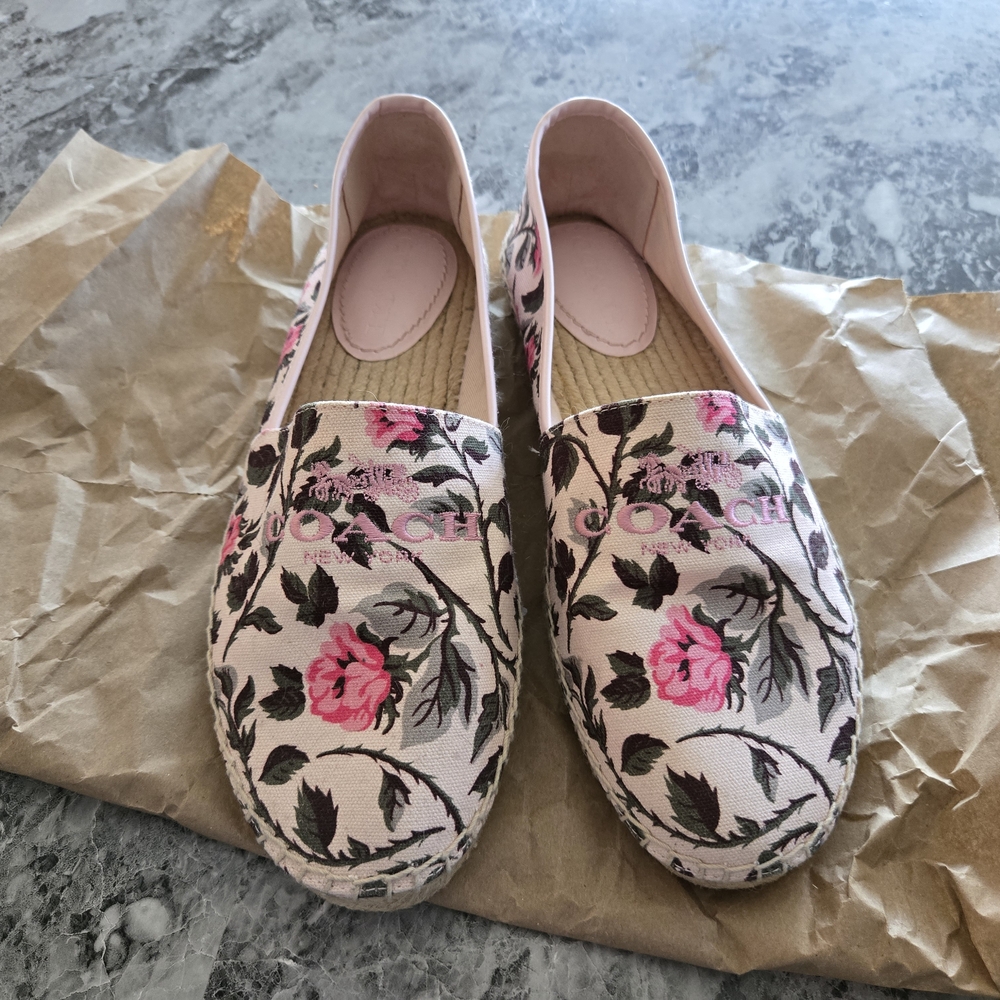 New Coach Women's Floral Espadrilles US 9